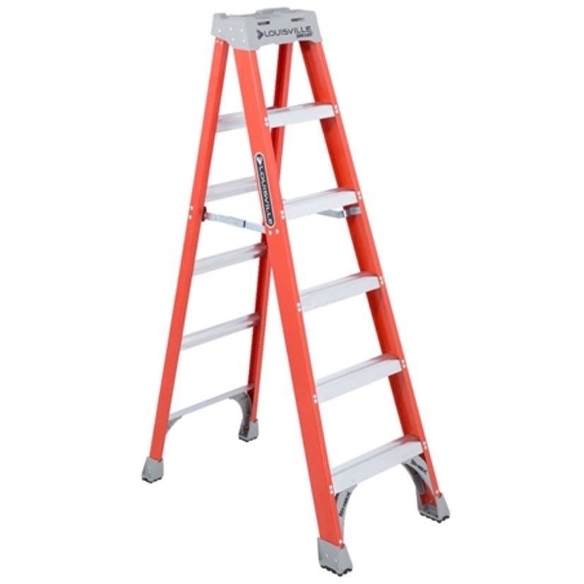 Louisville Ladders FS1506 6 Foot Fiberglass Step Ladder